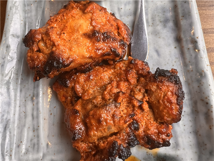 chicken tikka using Tauzin thigh meat